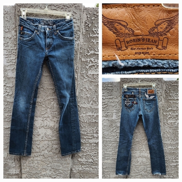 Robins Jean  Straight Fit Dark Blue‎ Denim - Picture 1 of 16
